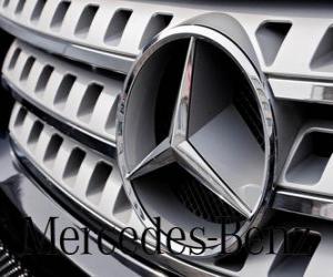 пазл Мерседе́с логотип, Mercedes-Benz, немецкий автомобилей бренда. Три-звезда Мерседеса